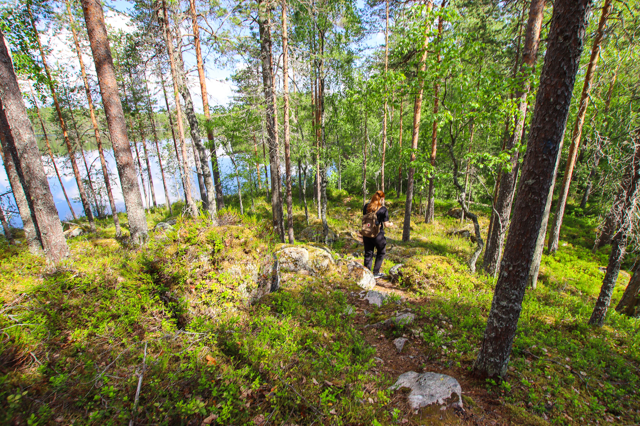 Retkeilijä Suurijärvellä (1)