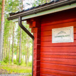 Suvannonlahti kyltti rakennuksen seinässä