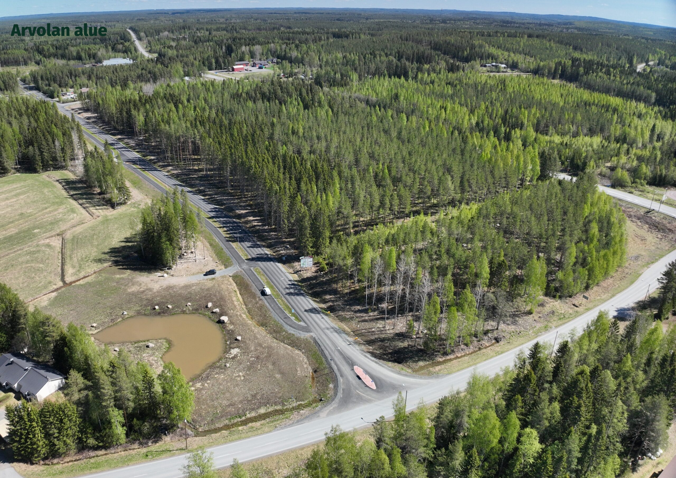Arvolan alue - viistoilmakuva otsikolla